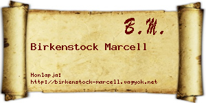 Birkenstock Marcell névjegykártya